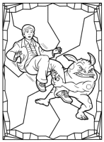 A coloring page of the spiderwick chronicles